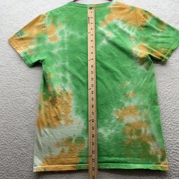 Stranger Things Graphic T-Shirt Adult Small Tiger Pride '86 Green Orange Tie-Dye - Picture 4 of 7